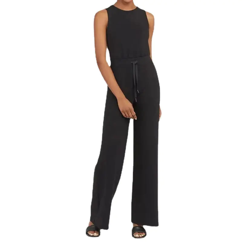 2024 Summer Women's Fashion Solid Color Jumpsuit