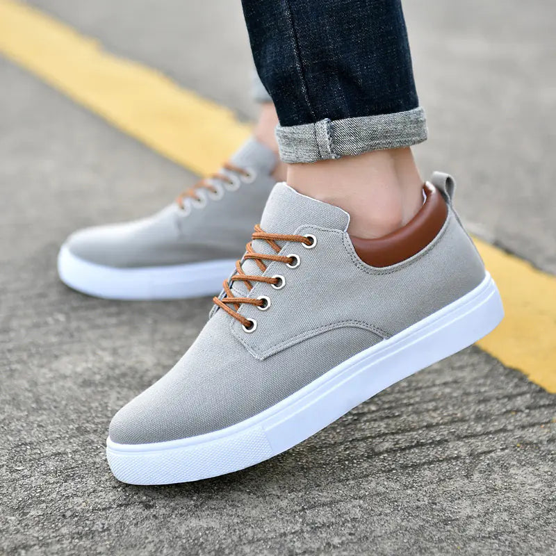 Men's Canvas Sneakers - Korean Style Casual Shoes
