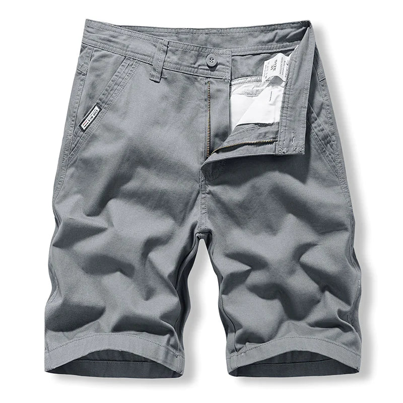 Men's Casual Stretch Seven-Point Embroidered Shorts