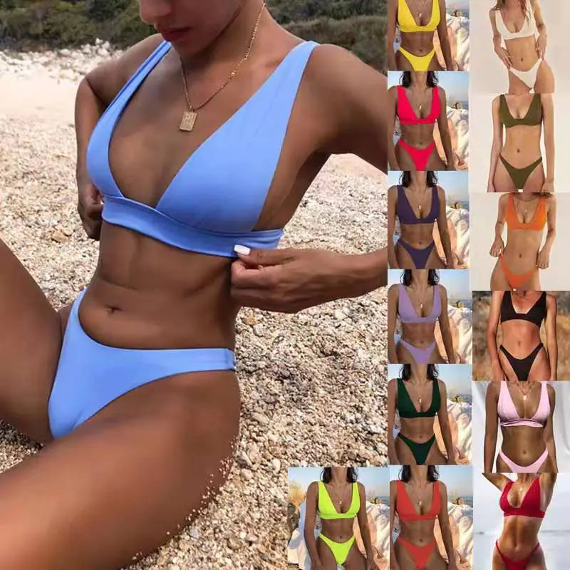 2024 Women's Reversible Nylon Bikini Swimwear