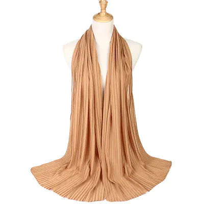 Crinkle Chiffon Solid Color Scarf from Malaysia