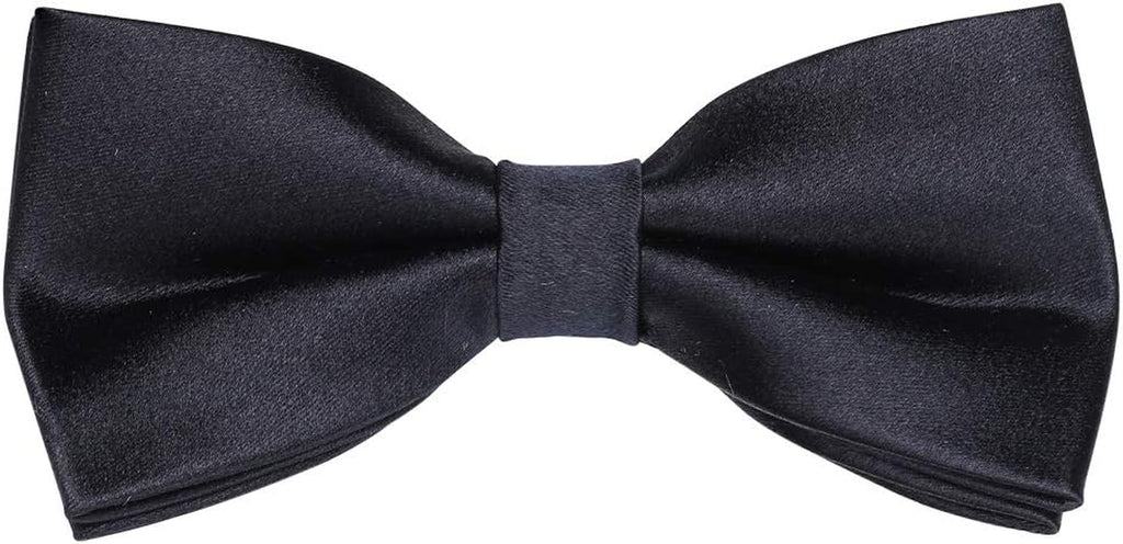 100% Silk Mens Bow Tie Bowtie Tuxedo Wedding Solid Color Formal Bow Ties for Man
