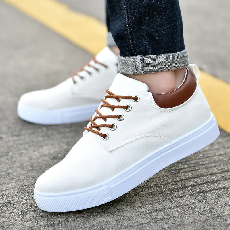 Men's Canvas Sneakers - Korean Style Casual Shoes