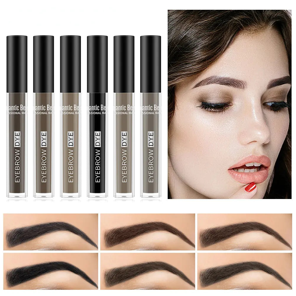Double-Headed Eyebrow Brush with Lasting Gel Cream