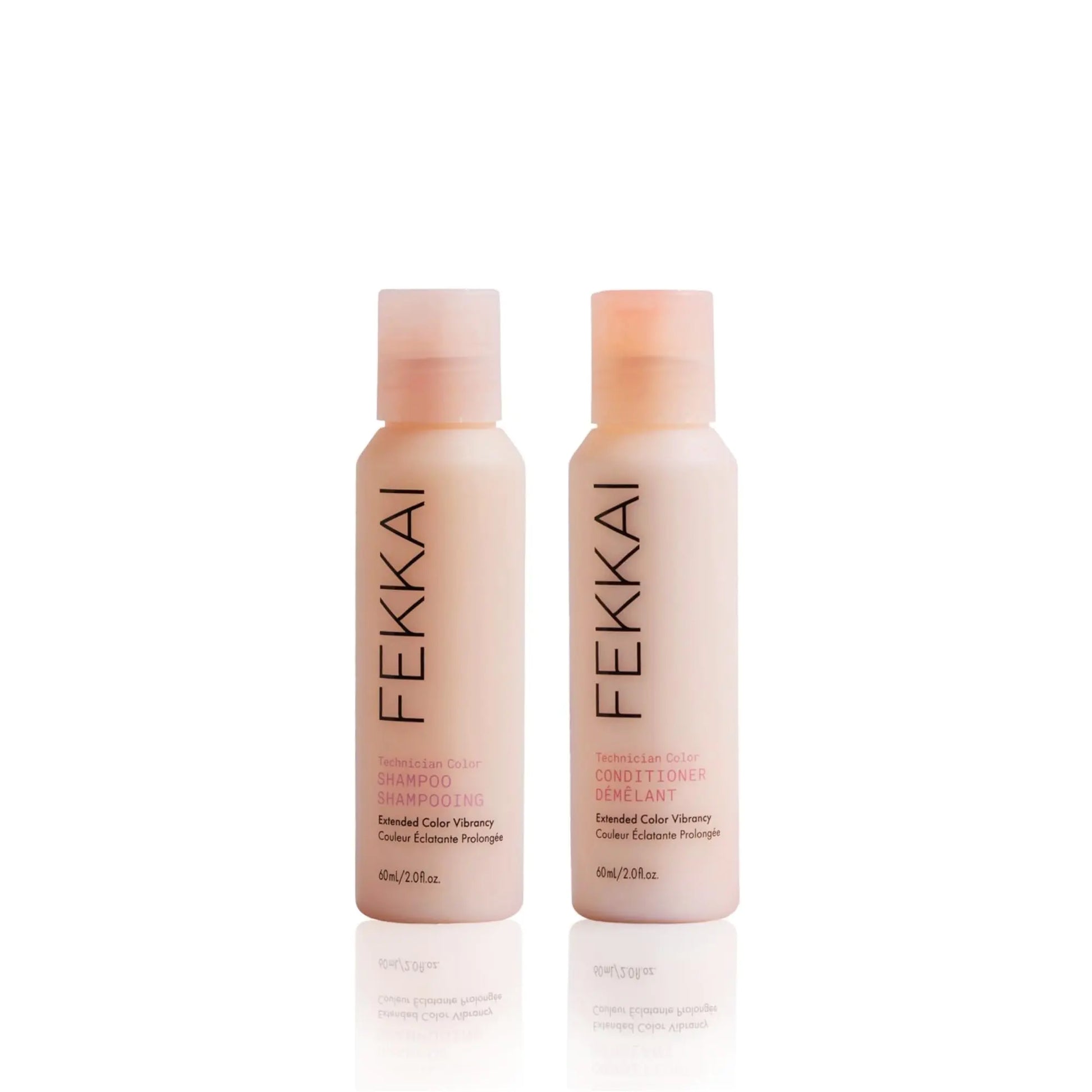 FEKKAI Technician Color Shampoo (2 oz) + Conditioner (2 oz) - Extends Vibrancy of Color-Treated Hair - Free of Sulfates Parabens Phthalates - Vegan Cruelty-Free
