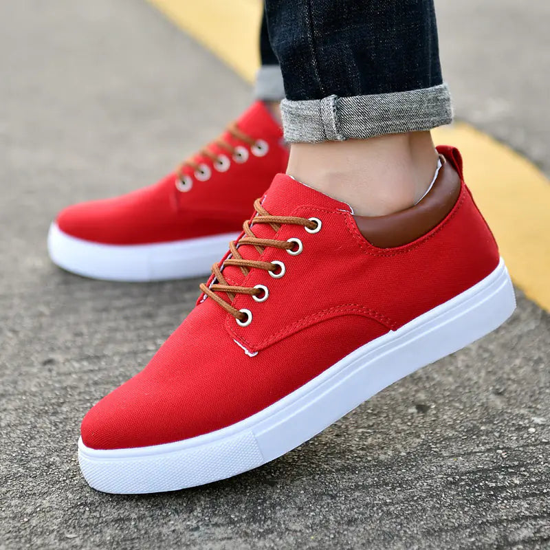 Men's Canvas Sneakers - Korean Style Casual Shoes