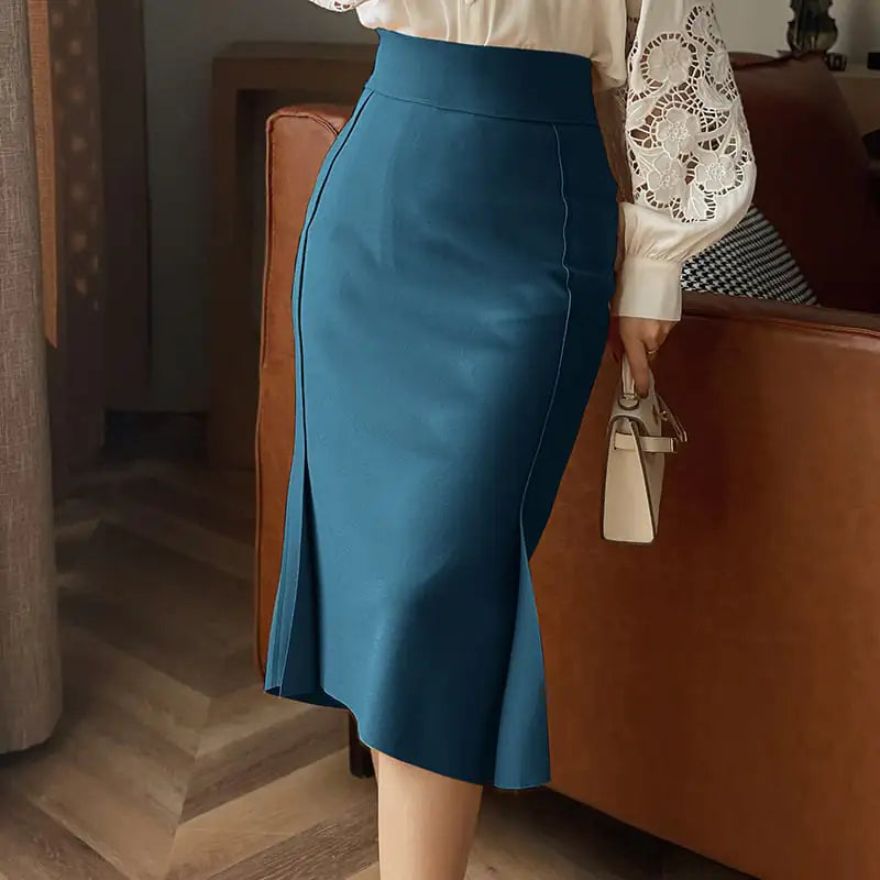 French Fishtail Sheath Split Skirt for Women
