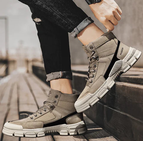 Men's High-Top Martin Boots for Outdoor Fashion