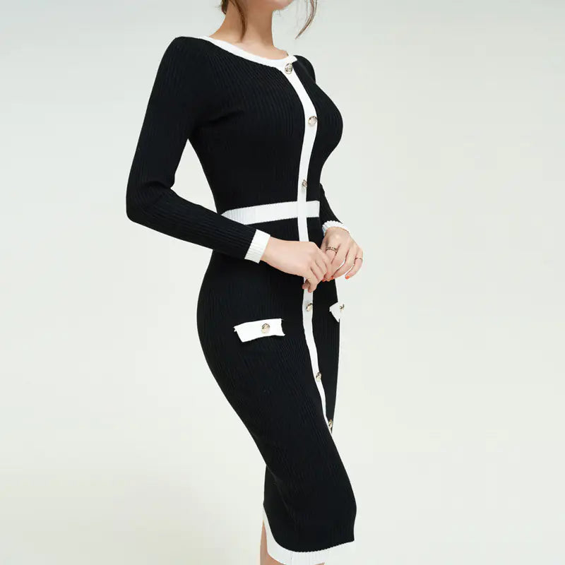 Knit Dress for Women - Long Autumn Winter Sweater Dress