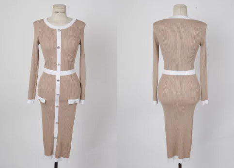 Knit Dress for Women - Long Autumn Winter Sweater Dress