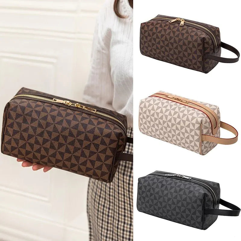 Large Capacity Portable Makeup Bag - Simple Design