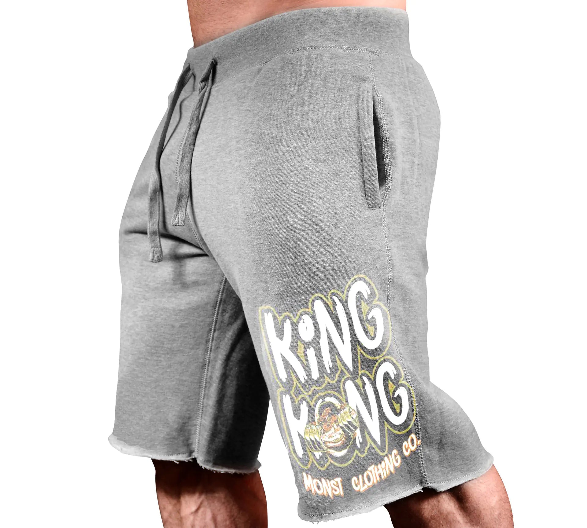 Men's Summer Sports Running Shorts with Drawstring Print