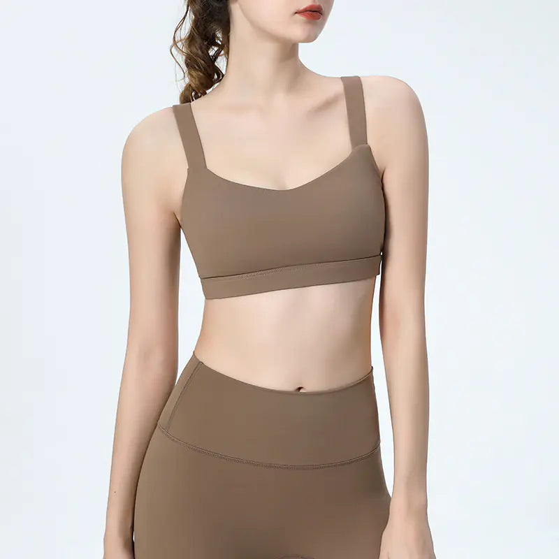 New Women's Sports Bra Yoga Tank Top Set for Fitness
