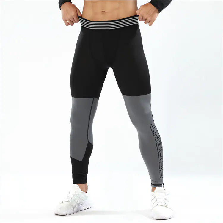 Men's Quick-Drying Stretch Tights for Fitness Running