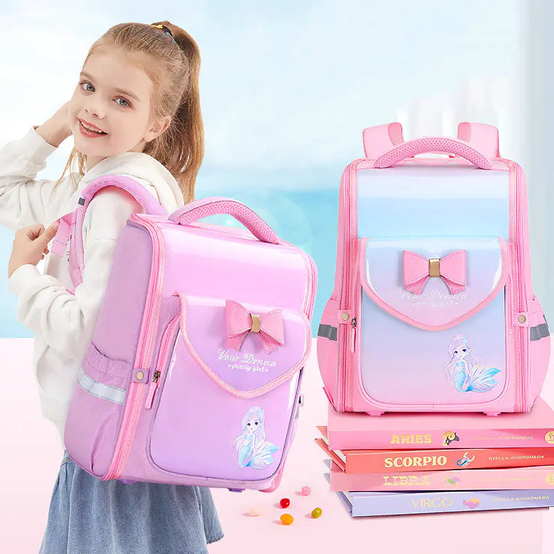 Student Waterproof Load Reduction Spine Protection Backpack