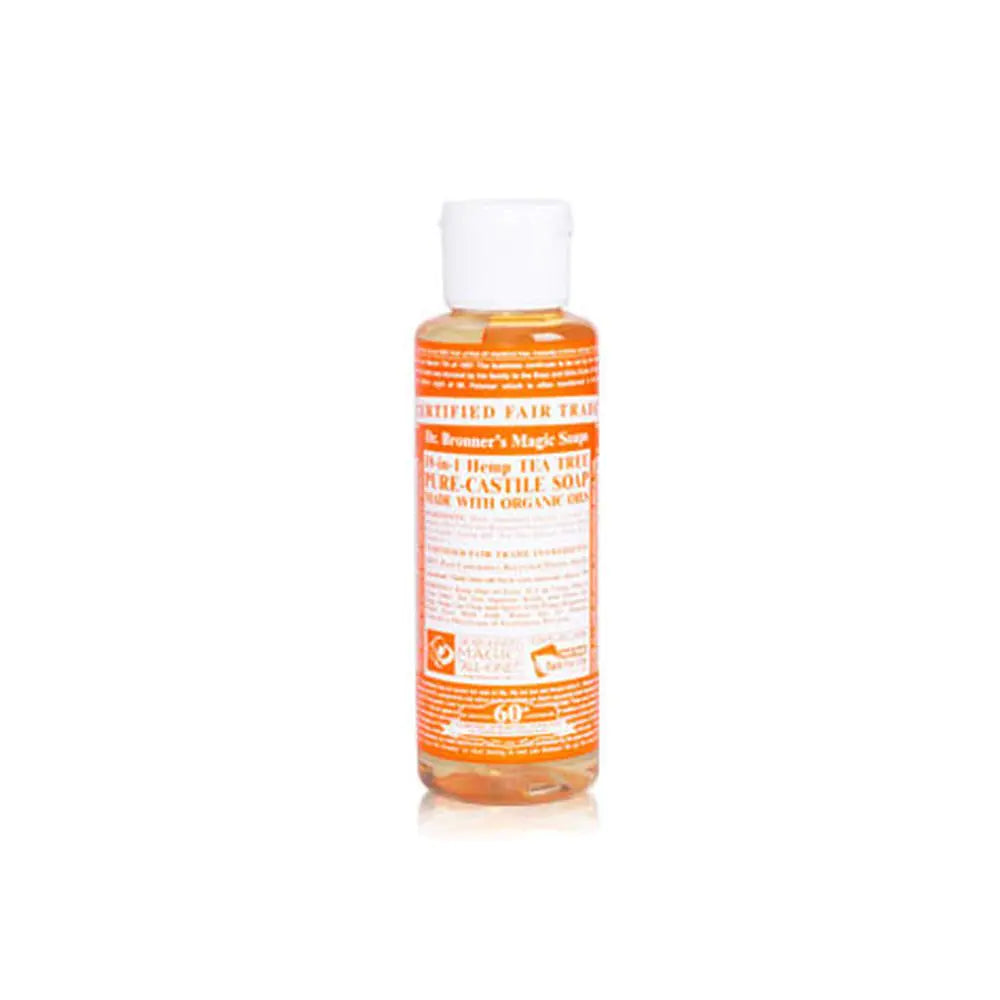 Dr. Bronners Magic Soaps 18-in-1 Hemp Pure-Castile Liquid Soap Tea Tree 4 fl oz (118 ml)