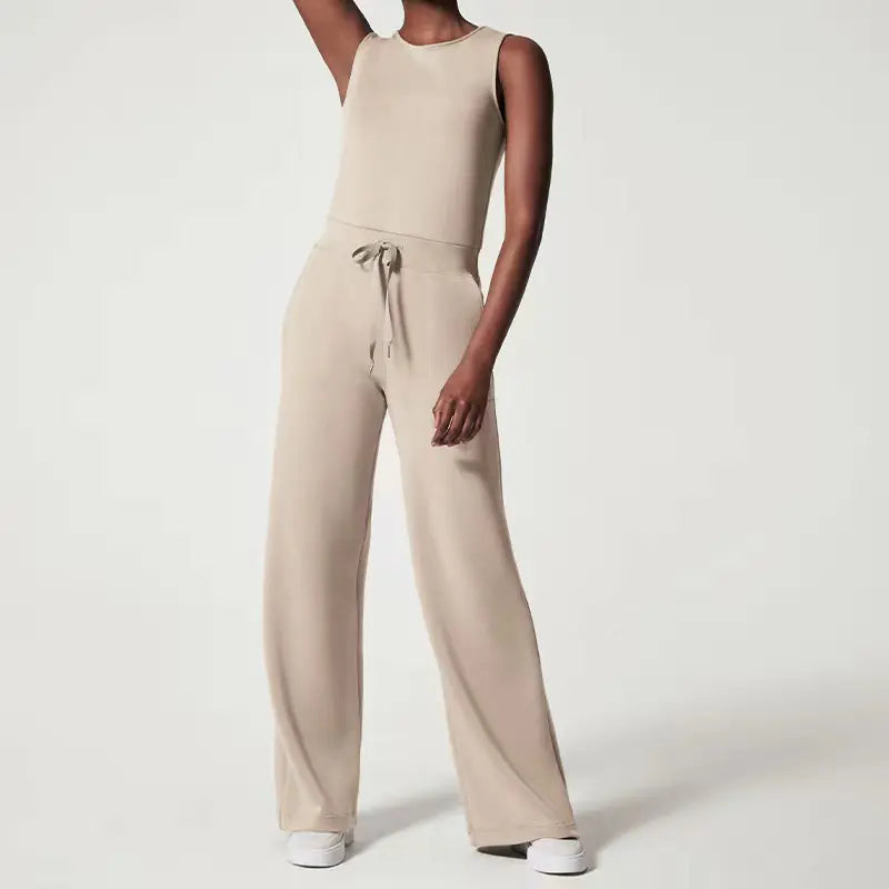 2024 Summer Women's Fashion Solid Color Jumpsuit