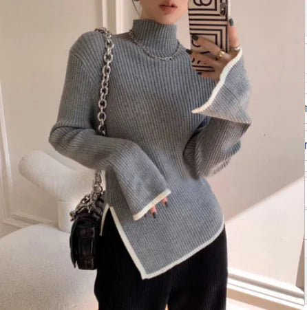 Vick Sweater - High Neck Women’s Knitwear (One Piece)