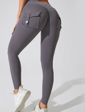High-Waist Hip-Lifting Elastic Fitness Pants for Women