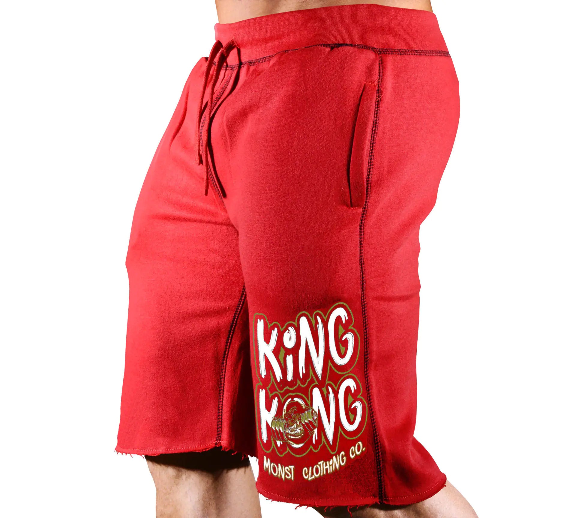 Men's Summer Sports Running Shorts with Drawstring Print