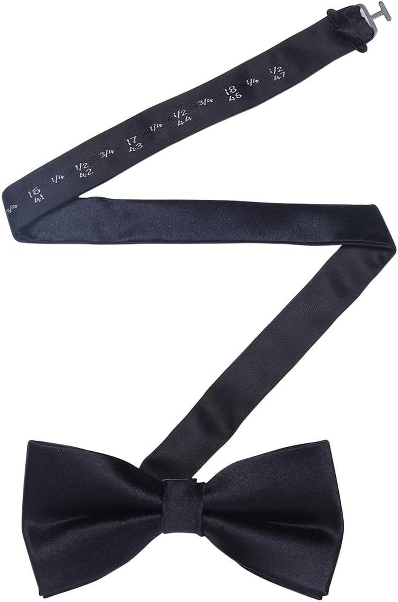 100% Silk Mens Bow Tie Bowtie Tuxedo Wedding Solid Color Formal Bow Ties for Man