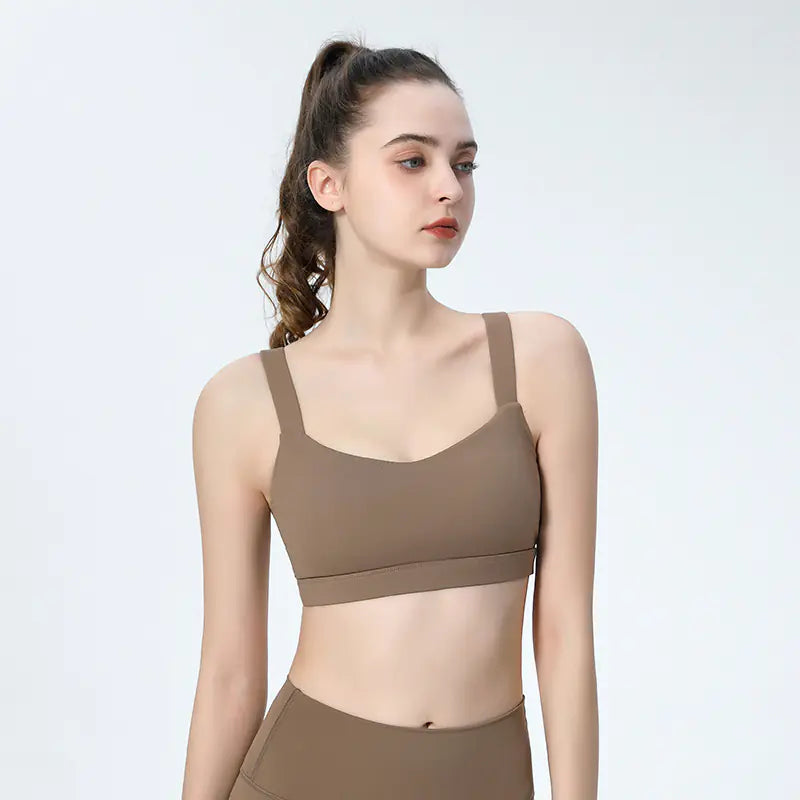 New Women's Sports Bra Yoga Tank Top Set for Fitness