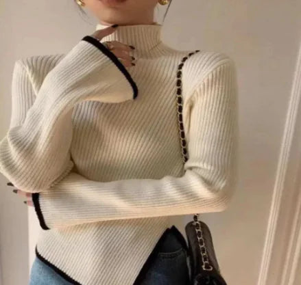 Vick Sweater - High Neck Women’s Knitwear (One Piece)