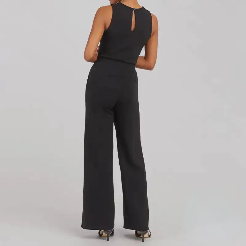 2024 Summer Women's Fashion Solid Color Jumpsuit