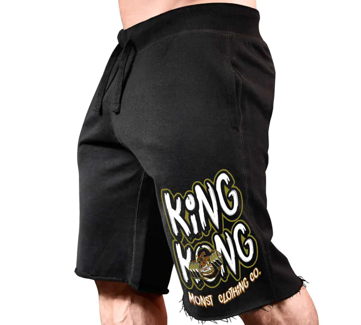 Men's Summer Sports Running Shorts with Drawstring Print