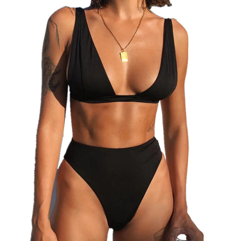 2024 Women's Reversible Nylon Bikini Swimwear