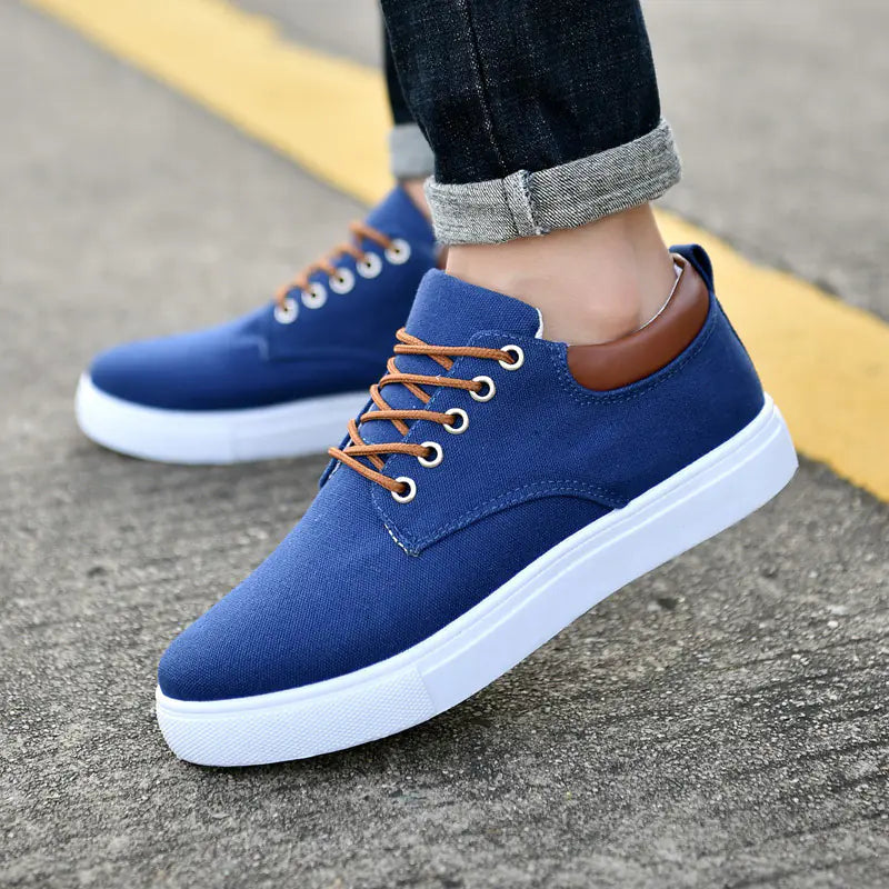 Men's Canvas Sneakers - Korean Style Casual Shoes