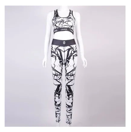 Printed Yoga Set for Sports and Exercise