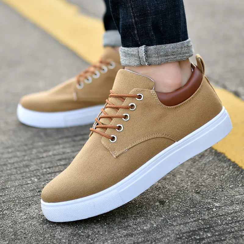 Men's Canvas Sneakers - Korean Style Casual Shoes