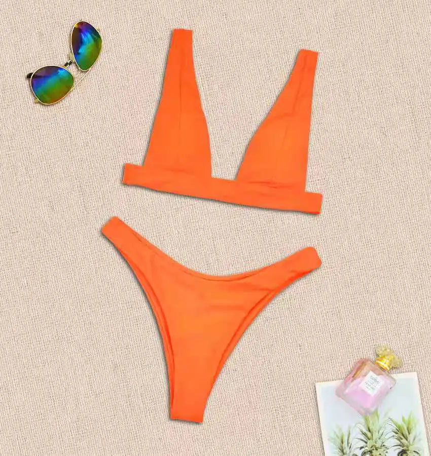 2024 Women's Reversible Nylon Bikini Swimwear